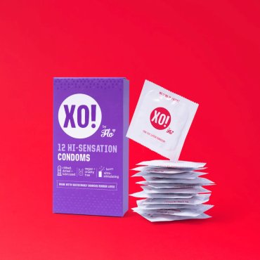 Prezervative din latex natural 100%, Hi-Sensation XO!, Flo, 12 buc