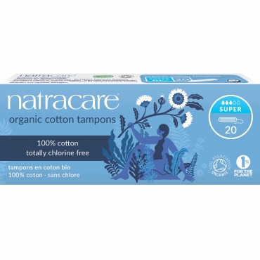 Tampoane interne - Super (3 picaturi), Natracare, 20 buc