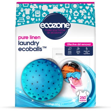Ecoballs - Bila pentru spalarea rufelor, cu parfum de in, Ecozone, 250 spalari