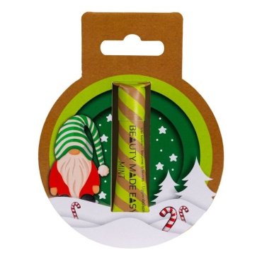Balsam de buze vegan, zero plastic, Mint, Editie Limitata de Craciun, Beauty Made Easy, 6g
