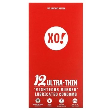 Oferta - Prezervative din latex natural 100%, Ultra-thin, XO!, Flo, 12 buc
