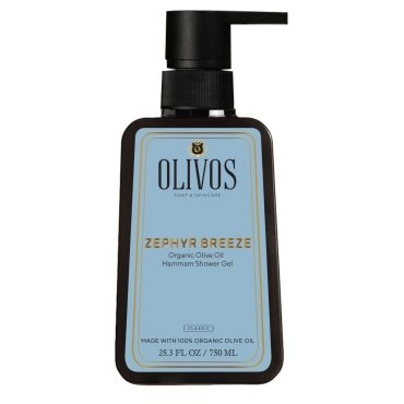 Gel de dus Zephyr Breeze cu ulei de masline si parfum de Hammam, Olivos, 750 ml