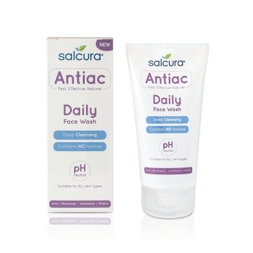 Oferta - Gel de curatare  Antiac pt. tenul cu acnee, cosuri, puncte albe sau negre, toate tipurile de ten, Salcura, 150 ml