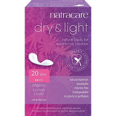 Absorbante subtiri pentru incontinenta urinara, Natracare, 20 buc