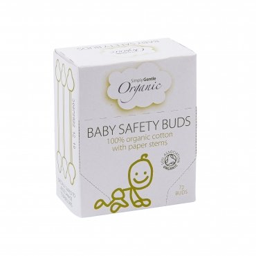 Betisoare de urechi pentru bebelusi din bumbac organic, Macdonald and Taylor, 72 buc