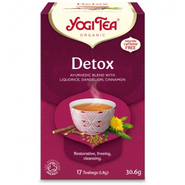 Ceai Bio fara cofeina, Yogi Tea - Detoxifiant, 30 g