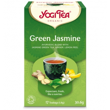 Ceai Bio Yogi Tea - Verde cu Iasomie, 30 g