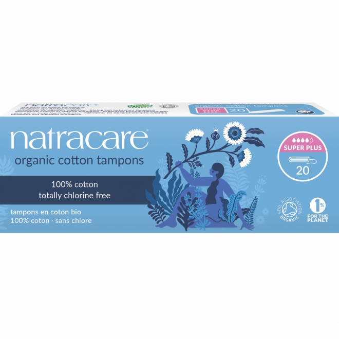 Tampoane interne - Super Plus (4 picaturi), Natracare, 20 buc