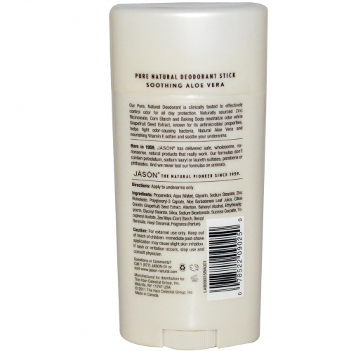 Deodorant natural stick cu aloe vera, Jason, 71g
