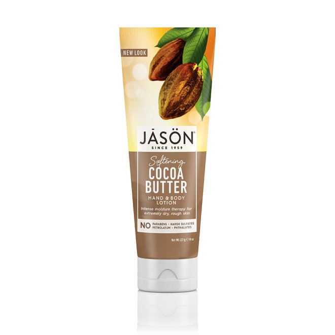 Lotiune hidratanta cu unt de cacao pt maini si corp, Jason, 227g