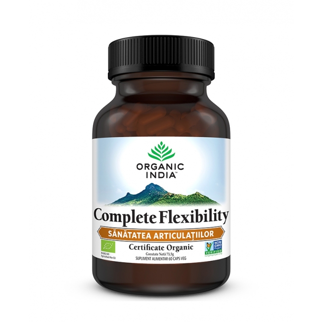 Complete Flexibility, Sanatatea Articulatiilor, Organic India, 60 cps vegetale