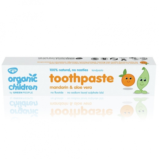 Pasta de dinti cu mandarine pt. bebelusi si homeopata, Green People, 50 ml