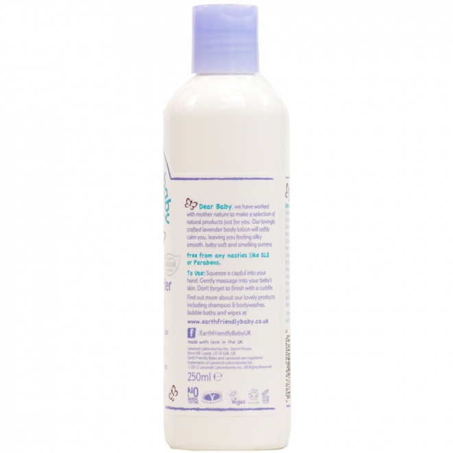 Crema de corp bio linistitoare cu levantica pt bebelusi, Earth Friendly Baby, 250ml