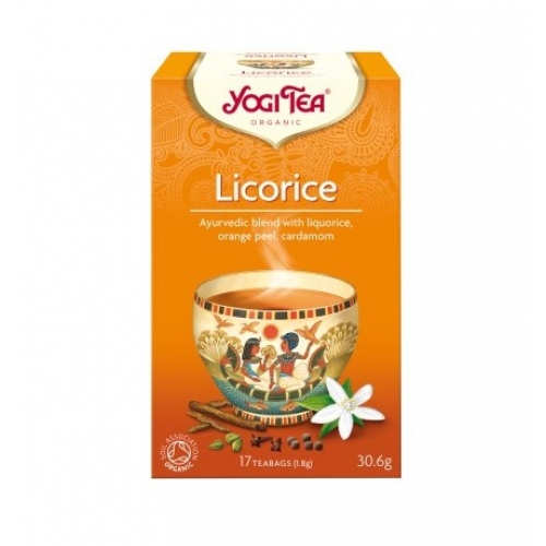Ceai Bio fara cofeina, Yogi Tea - Lemn Dulce, 30 g