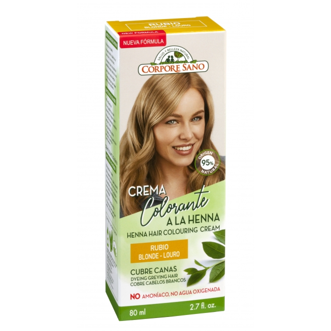 Vopsea henna crema Corpore Sano - Blond, 80 ml