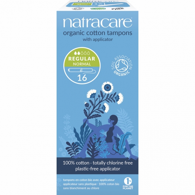 Tampoane bio cu aplicator - Normal, Natracare, 16 buc