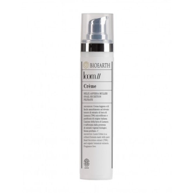 Crema de fata cu extract de melc, pentru ten normal, mixt sau gras, Loom Light Bioearth, 50 ml