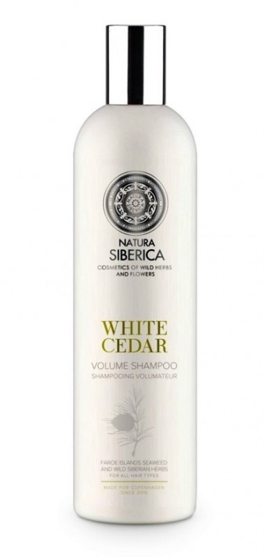 Sampon volum, Natura Siberica, pentru toate tipurile de par White Cedar, Copenhagen, 400 ml