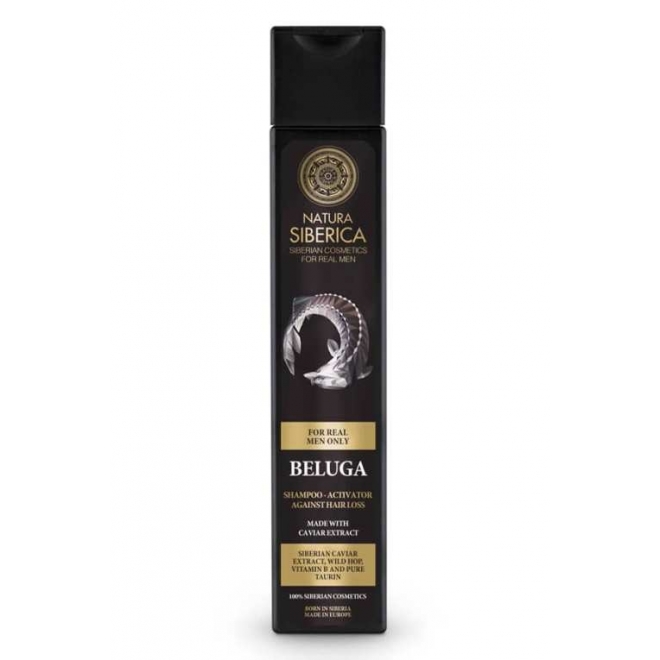 Sampon barbati, Natura Siberica, impotriva caderii parului cu caviar Beluga, 250 ml  