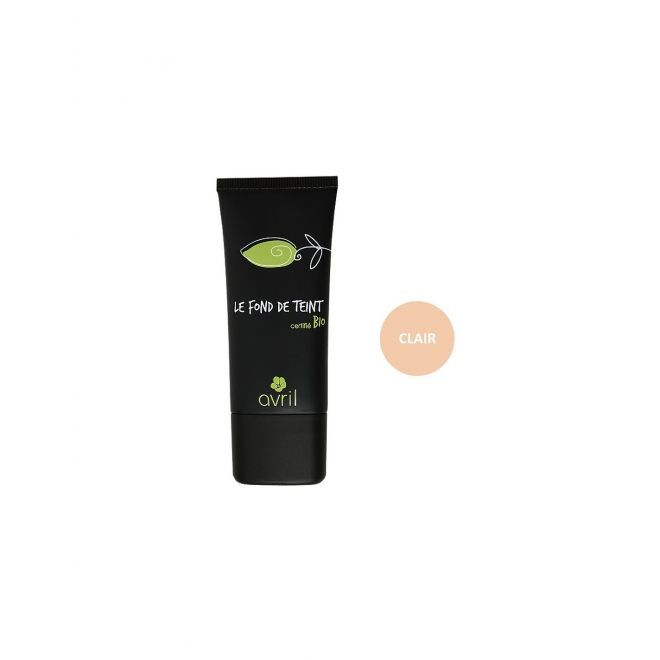 Fond de ten bio Light (Clair), pentru tenul deschis la culoare, cu ulei de marula, Avril, 30 ml