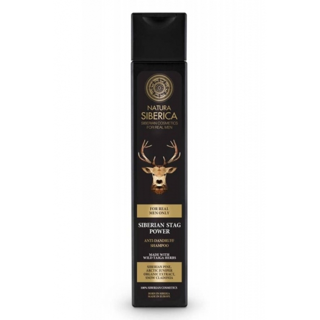Sampon anti-matreata, Natura Siberica, pentru barbati, Stag Power, 250 ml