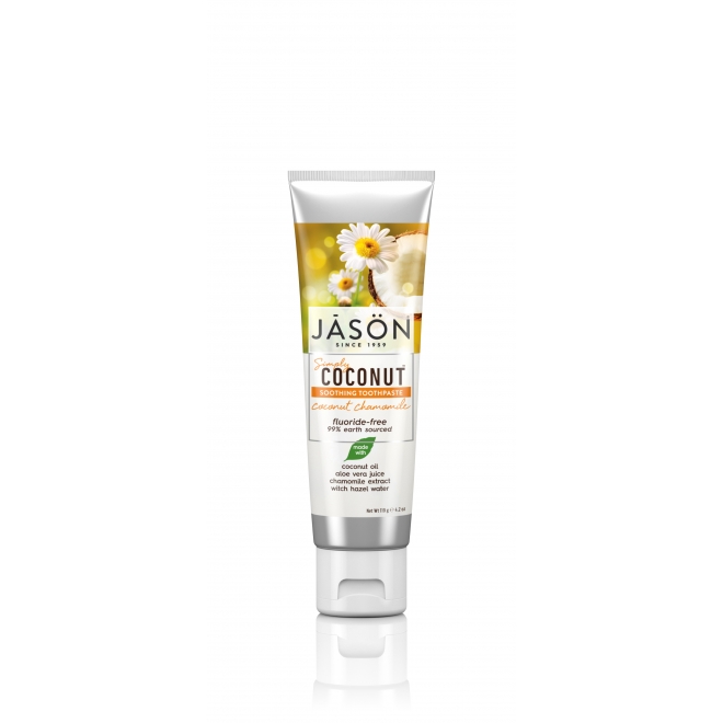 Pasta pt dinti sensibili cu cocos si musetel, Jason, 119 g
