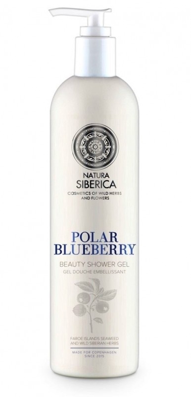 Gel de dus hidratant Polar Blueberry, Copenhagen, Natura Siberica, 400 ml