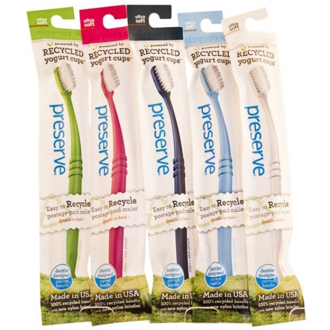 Periuta naturala de dinti Preserve pentru copii 8+ ani si adulti Medium, Jason, 1 buc