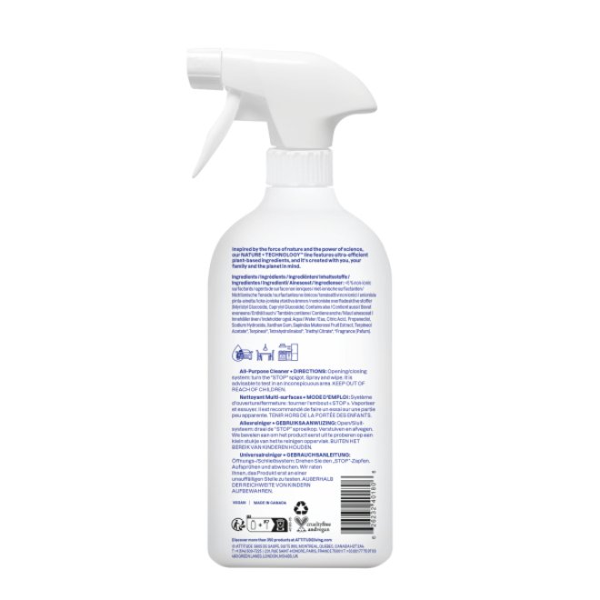 Solutie de curatat universala, cu coaja de citrice, Attitude, 800 ml