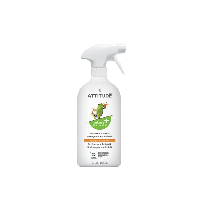 Solutie de curatat depunerile de calcar din baie, cu coaja de citrice, Attitude, 800 ml