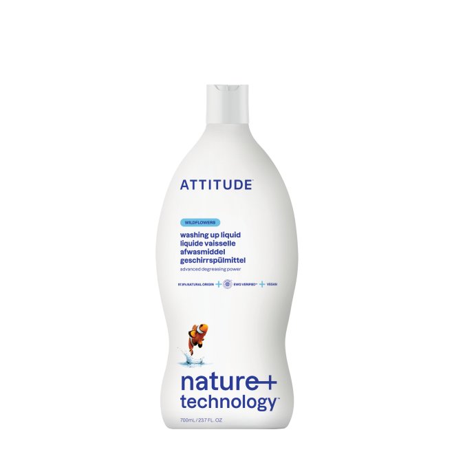 Detergent lichid pentru vase, flori de camp, Attitude, 700 ml