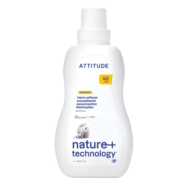 Balsam de rufe, 40 de spalari, coaja de citrice, Attitude, 1L