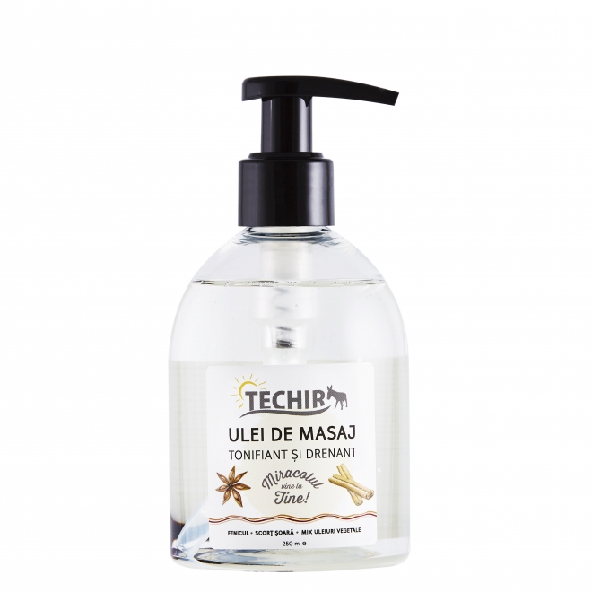 Ulei de masaj tonifiant si drenant, Techir, 250 ml