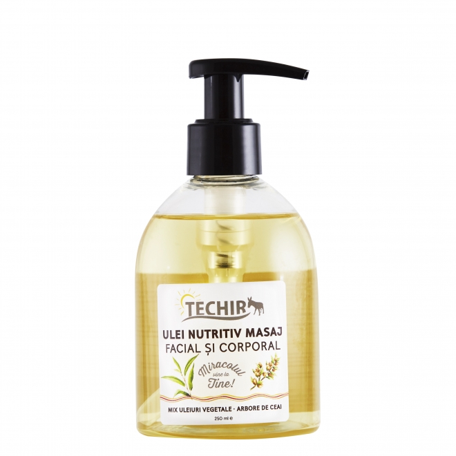Ulei de masaj nutritiv pt. fata si corp, Techir, 250 ml