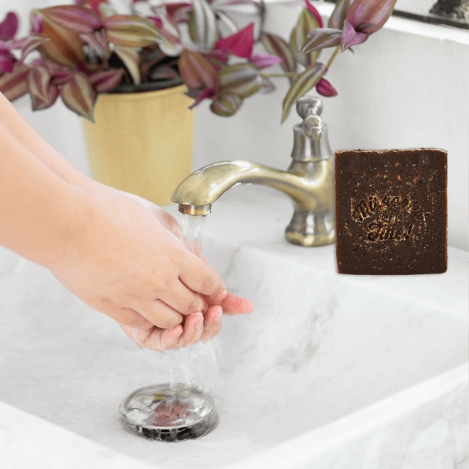 Sapun scrub anticelulitic cu namol si cafea, Techir, 120 g