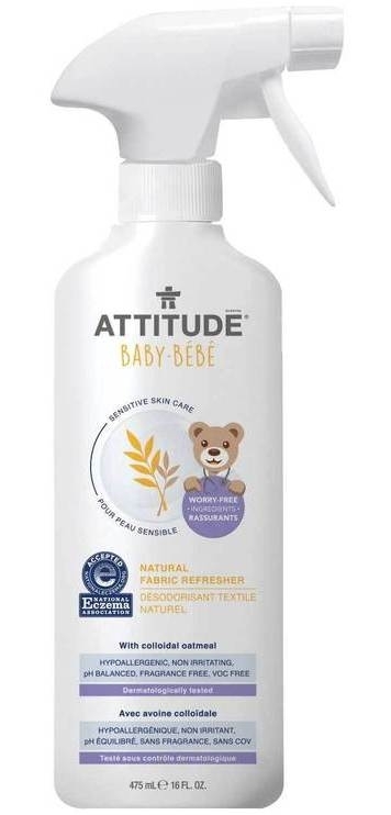 Solutie pt. eliminarea mirosurilor si reimprospatarea tesaturilor, fara miros, Attitude, 475 ml.