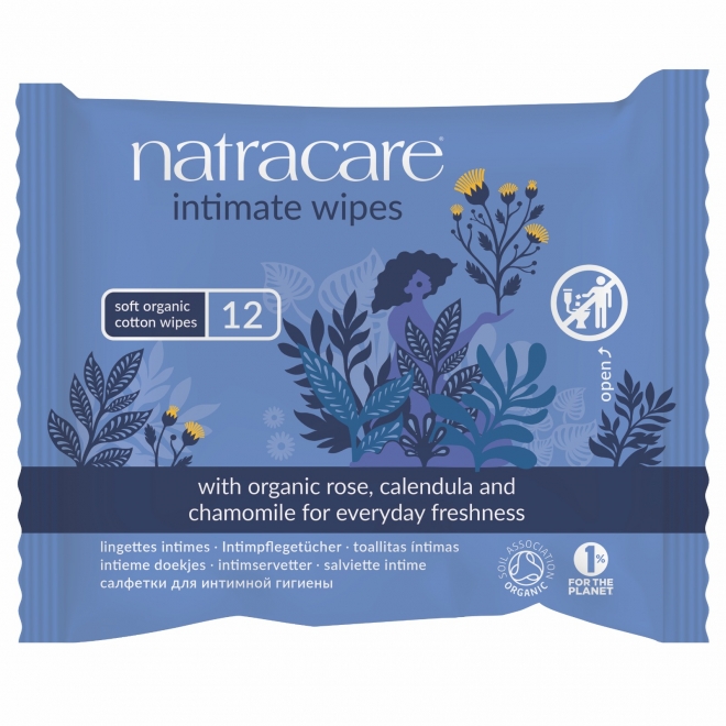 Servetele umede pentru igiena intima, Natracare, 12 buc