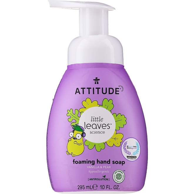 Sapun spuma vanilie si pere, pt copii,  Atittude, 295 ml