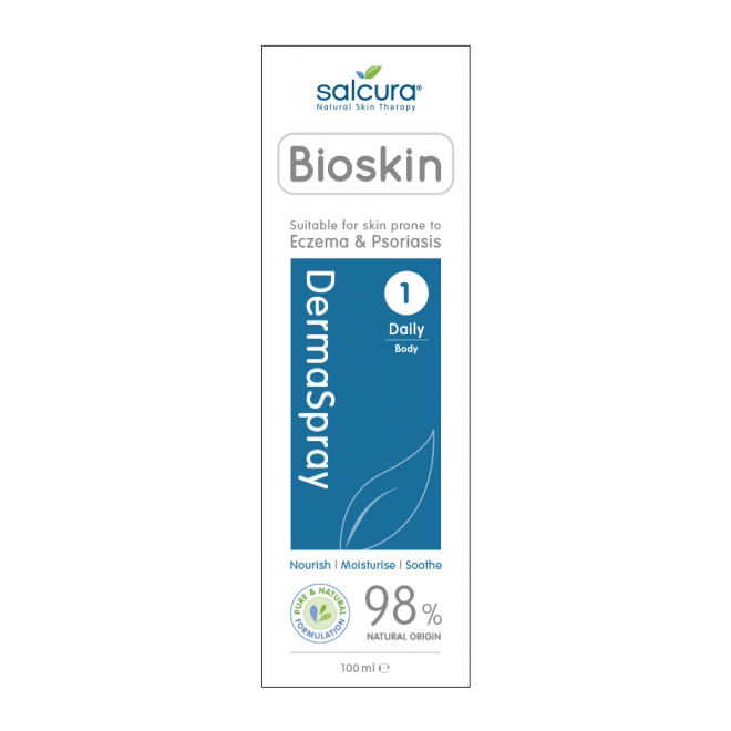 Dermaspray - Spray intensiv hranitor, pt. fata si corp, potrivit pt pielea uscata, predispusa la eczeme, psoriazis sau cu mancarimi, Salcura,100 ml