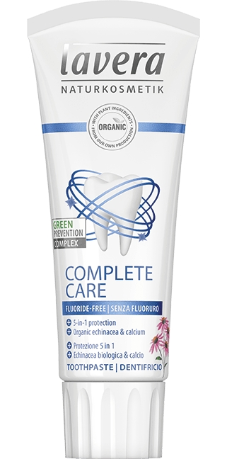 Pasta de dinti bio, Complete Care fara fluor, Lavera, 75ml