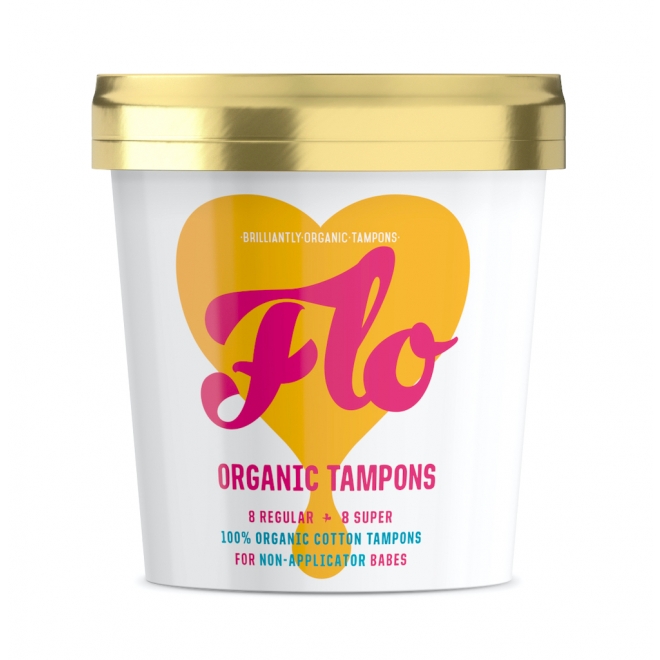 Pachet Super Combo cu 16 tampoane fara aplicator: Tampoane normale (8 buc) si super (8 buc), Flo