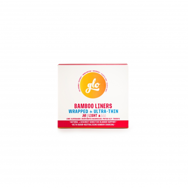 Absorbante zilnice cu carbune activ, fara aripioare light/incontinenta redusa, 16 buc (1 picatura), Glo Flo