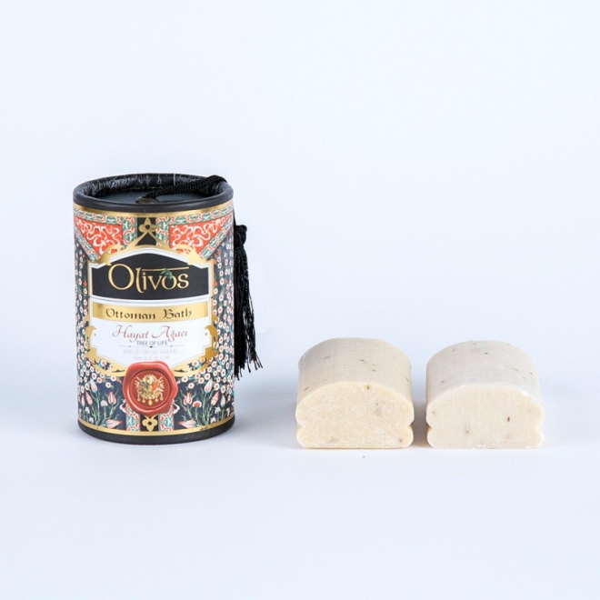 Sapun de lux Otoman Tree of Life cu ulei de masline, Olivos, 2x100 g