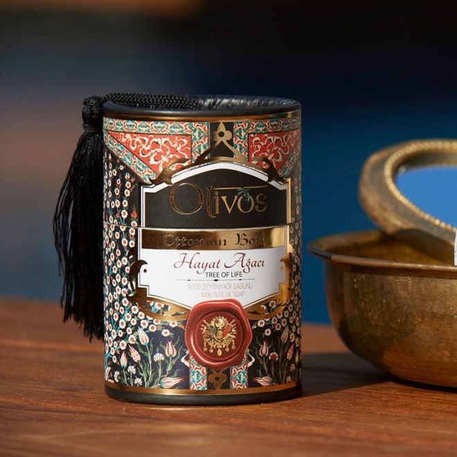 Sapun de lux Otoman Tree of Life cu ulei de masline, Olivos, 2x100 g