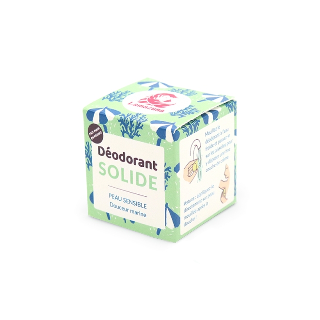 Deodorant solid MARIN pt piele sensibila - zero waste - Lamazuna 30gr