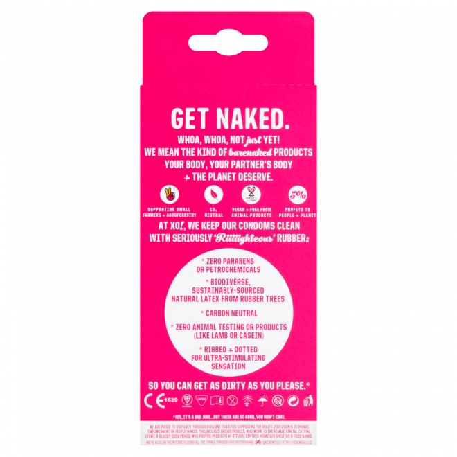 Prezervative din latex natural 100%, Hi-Sensation, XO!, Flo, 6 buc