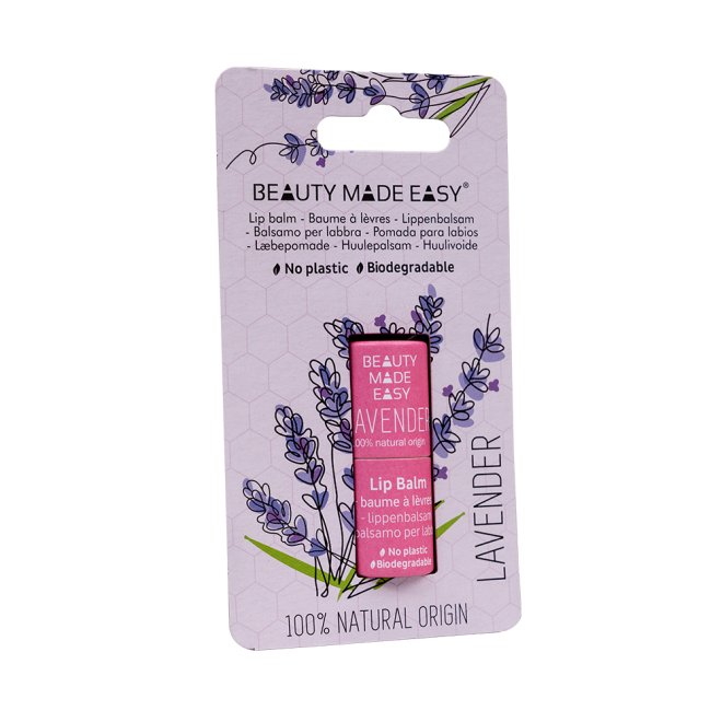 Balsam de buze zero plastic, Lavanda, Beauty Made Easy, 5.5 g