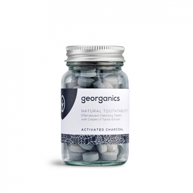 Pasta de dinti tablete Charcoal, Georganics, 120 buc