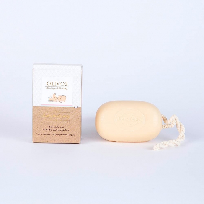 Sapun natural pentru bebelusi cu ulei de masline 100%, Olivos, 100 g