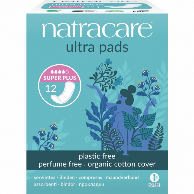 Oferta - Absorbante bio Natracare - Super Plus (4 picaturi), 12 buc